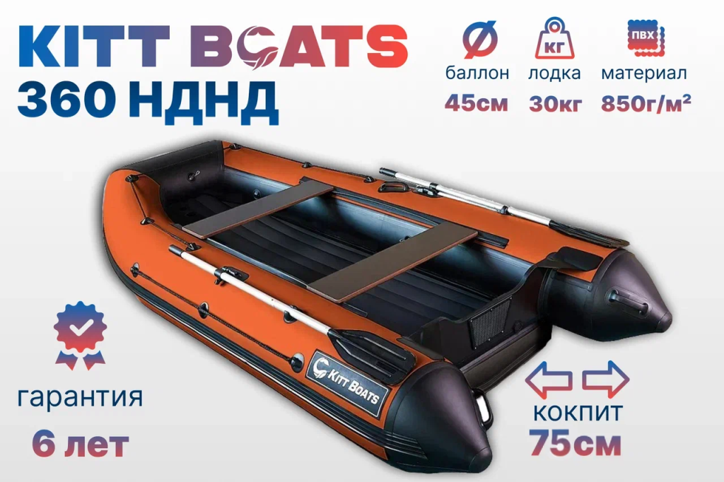 KITT BOATS лодка ПВХ 360 НДНД